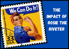 Rosie the Riveter on a 33 cent stamp