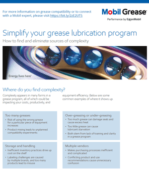 Simplify your grease lubrication program